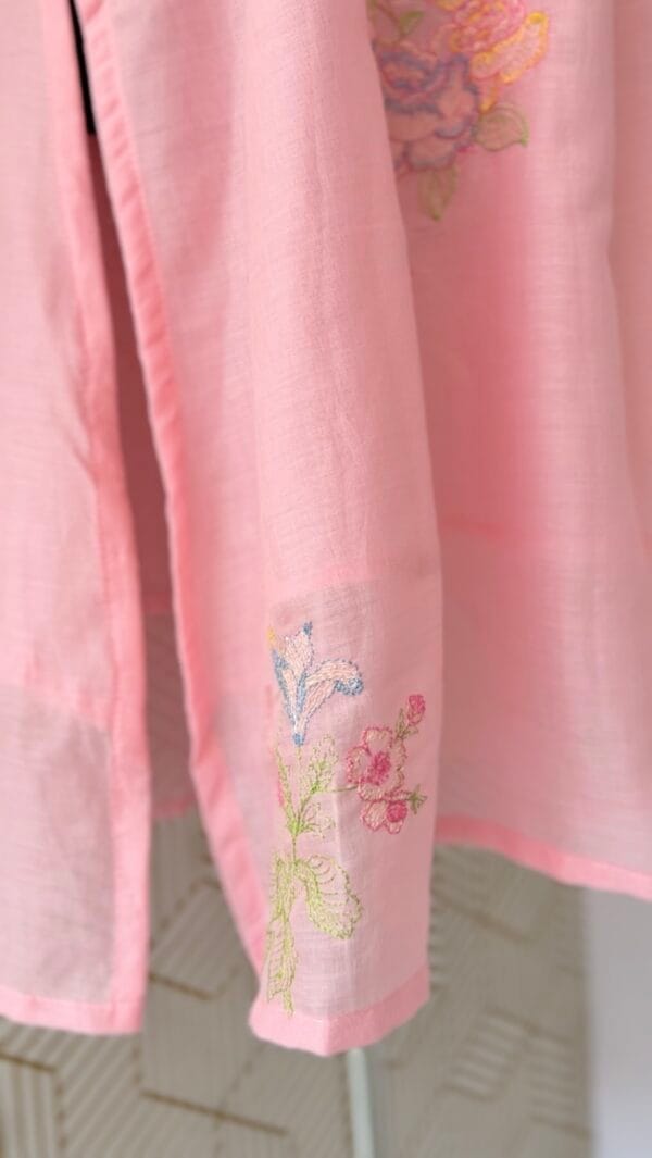 2 Pcs Mul Cotton side slitted Cord set kurtis with bottom/2353 - Image 10