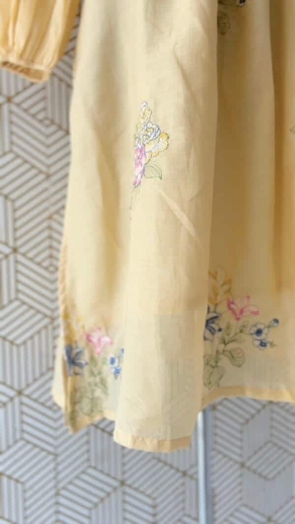 2 Pcs Mul Cotton side slitted Cord set kurtis with bottom/2353 - Image 11
