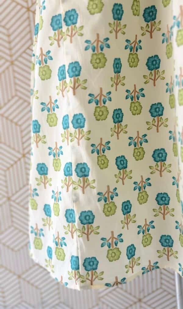 Cotton floral printed Aline Kurtis with frill/2378 - Image 9