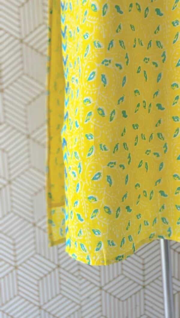 2 Pcs Cotton floral printed Side slitted kurtis with bottom/2374 - Image 4