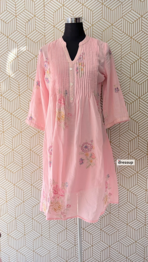 2 Pcs Mul Cotton Aline cord set kurtis with bottom/2366 - Image 5