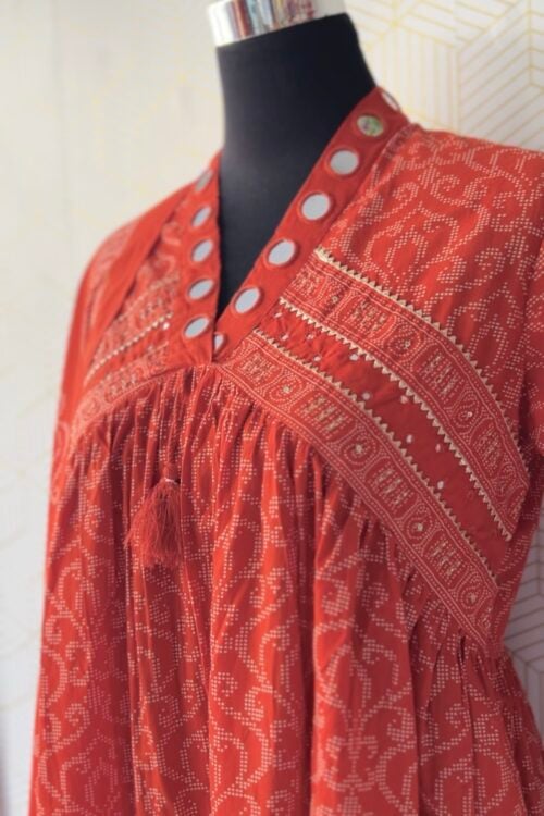 3 Pcs Cotton Aline kurtis with bottom and Dupatta/2919