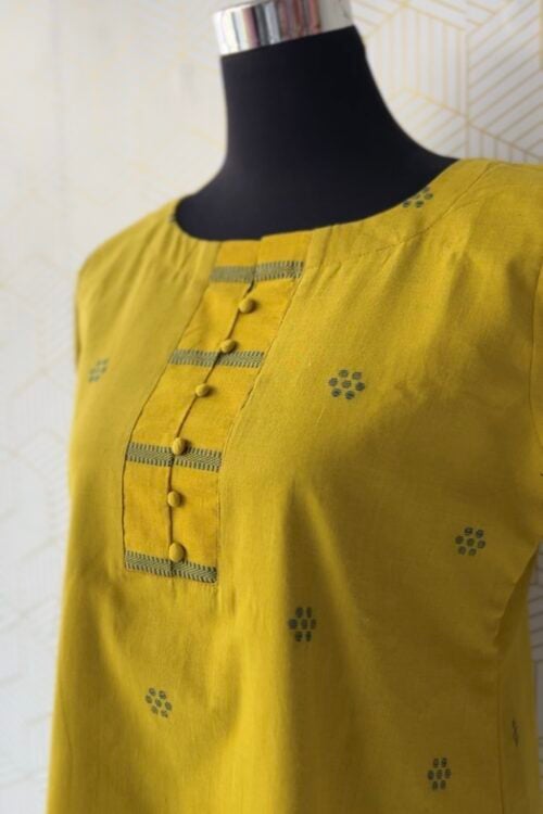 2 Pcs Cotton side slitted kurtis and bottom/2951