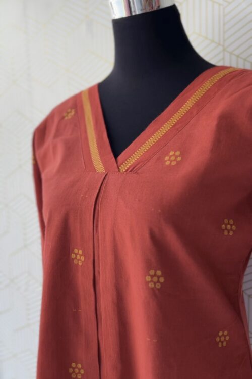 2 Pcs Cotton side slitted kurtis and bottom/2952