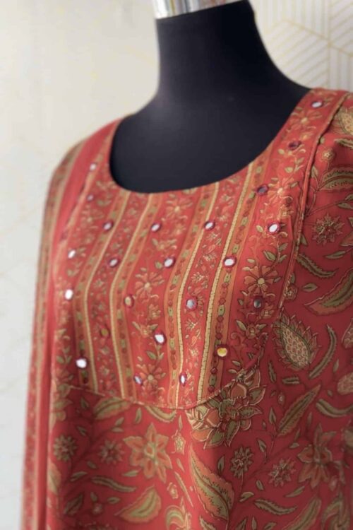 3 Pcs Cotton side slitted kurtis with bottom and Dupatta/2973