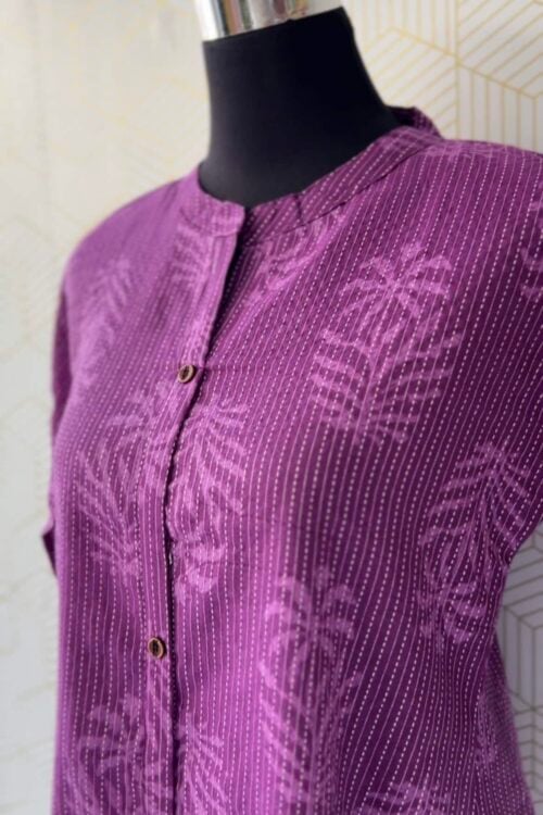 2 Pcs Cotton side slitted kurtis and bottom/2990