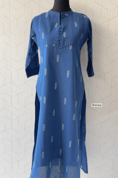 2 Pcs Cotton side slitted kurtis and bottom/2987