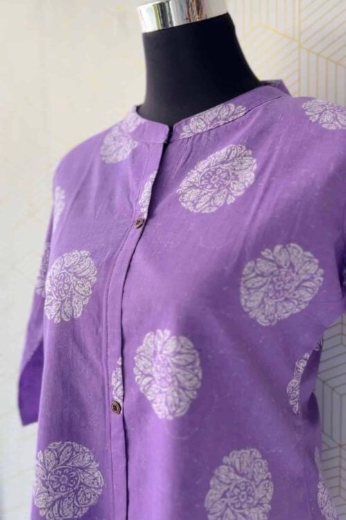 2 Pcs Cotton side slitted kurtis and bottom/3031