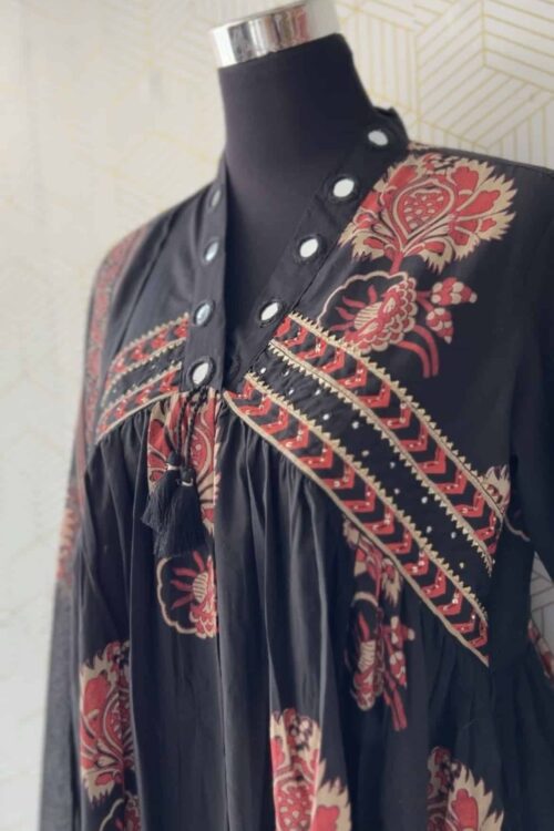 3 Pcs Cotton Aline kurtis with bottom and Dupatta/3004
