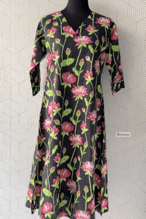 2 Pcs Cotton side slitted kurtis and bottom/3032