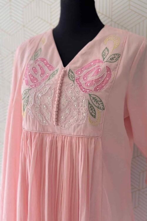 Premium Soft Cotton 3-Piece Embroidered Kurta Set with Lining/3286