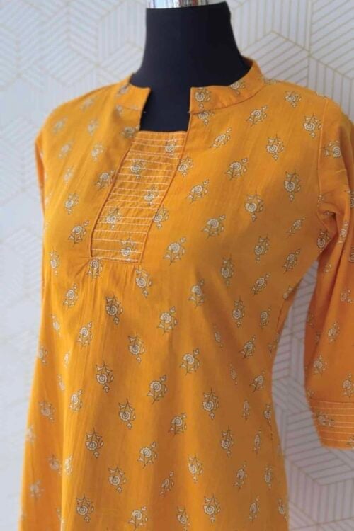 2 Pcs Cotton printed kurtis and bottom/3641