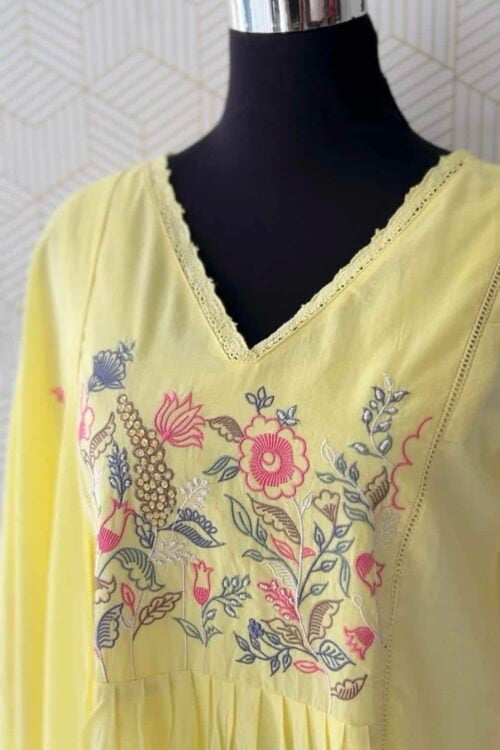 3-Piece Floral Embroidered Kurta Set/3963